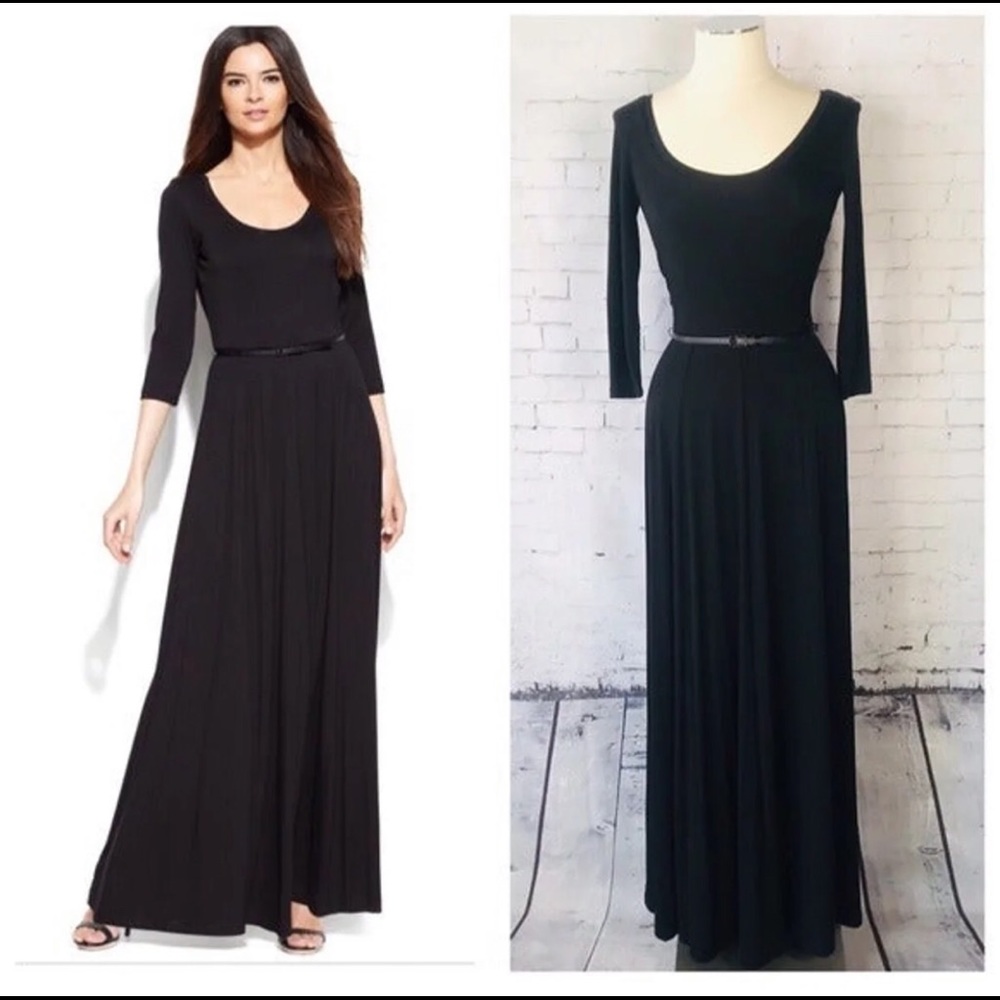 Calvin Klein Scoop Neck Maxi Dress